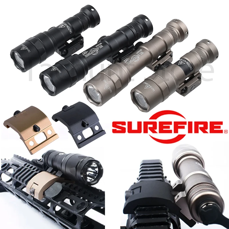 Soporte Offset para linterna táctica Surefire en riel Picatinny