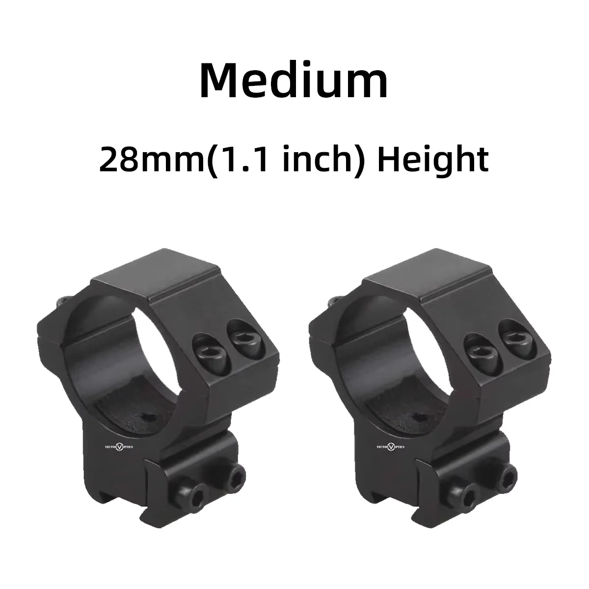 Anillas de visor Vector Optics Dovetail metálicas anticorrosión - imagen 2