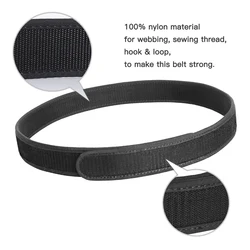 Krydex cinturón táctico EDC de nylon con forro de gancho