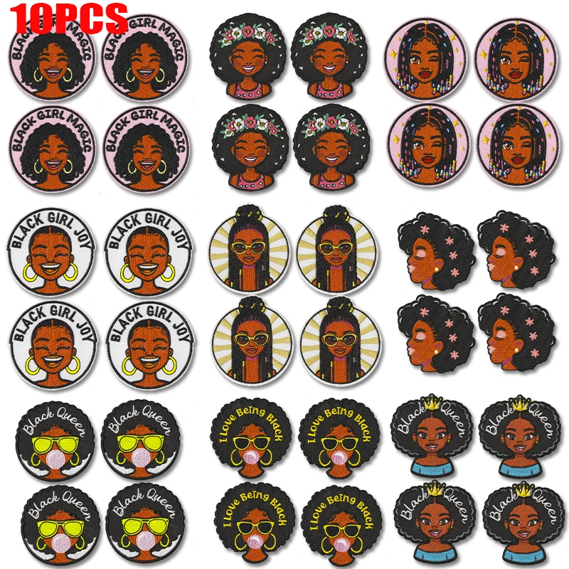 Parche bordado termoadhesivo Black Queen para ropa, chaquetas y vaqueros - imagen 4