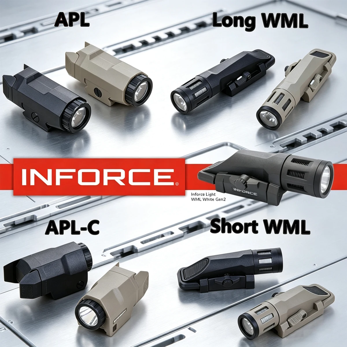 INFORCE WML APL – Linterna táctica LED para riel de 20 mm - imagen 4