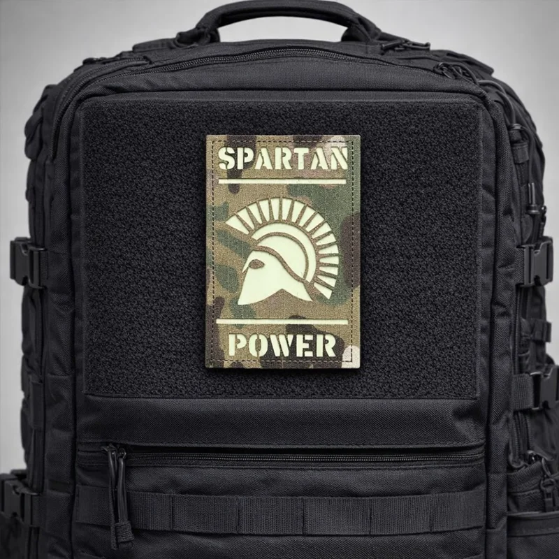 Parche IR táctico de nailon Spartan Power para ropa y mochilas - imagen 4