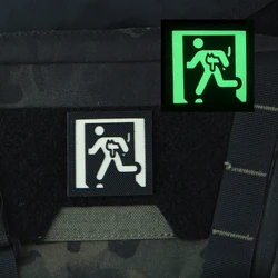 Parche luminoso emergencias gato – Señal salida reflectante táctico