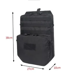 Mochila táctica MOLLE con bolsa de hidratación para airsoft