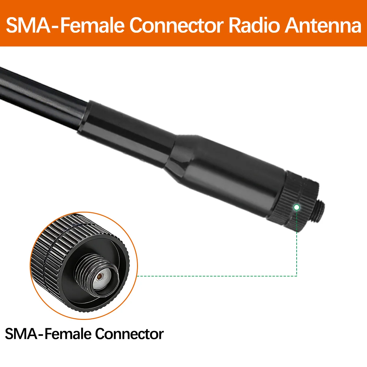 Antena extendida y recogida