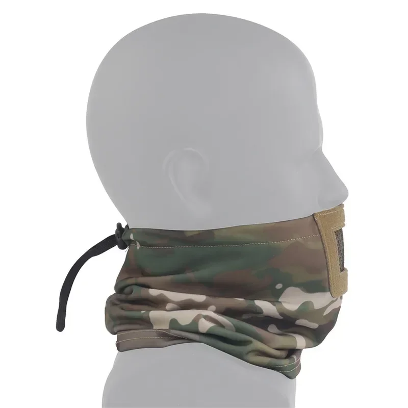 Máscara táctica de media cara con protector bucal elástico antiviento - imagen 2