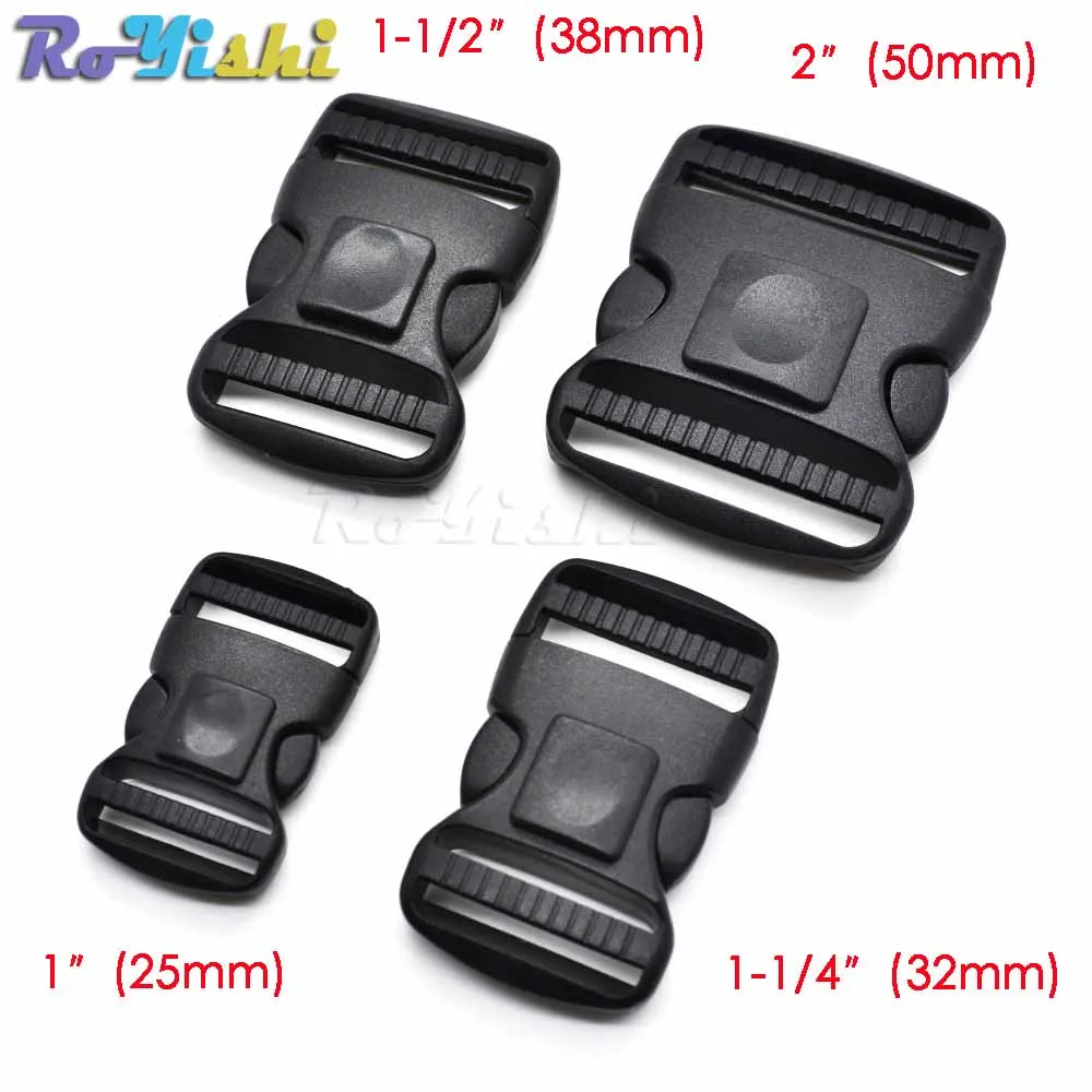 Hebillas MOLLE liberacion lateral ajustables dobles de plastico
