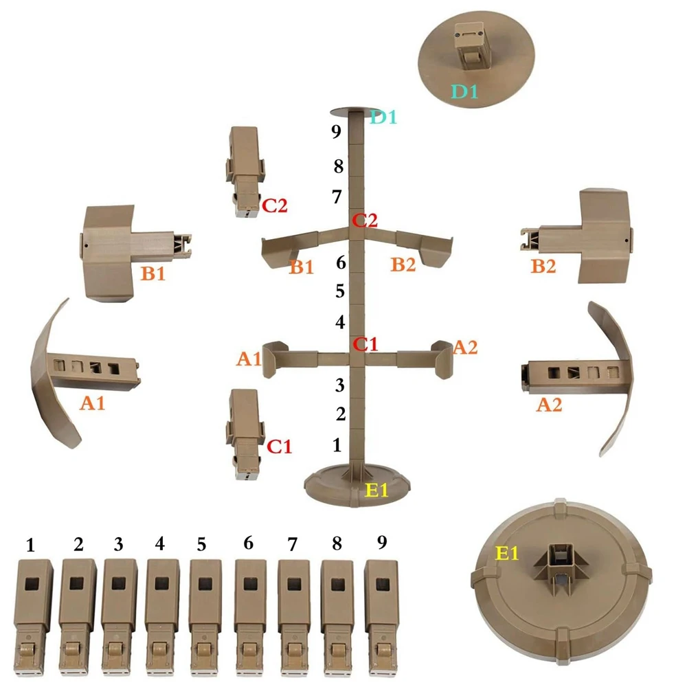 Portacasco táctico MOLLE desmontable para chaleco - imagen 4