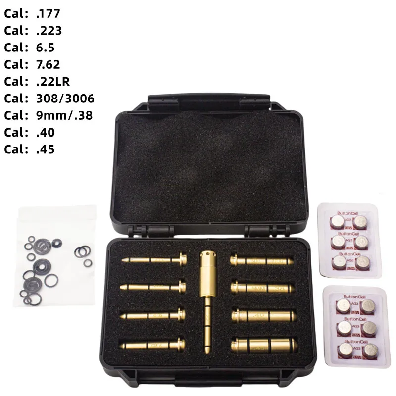 Kit puntero láser rojo para rifles: colimador y mira de orificio