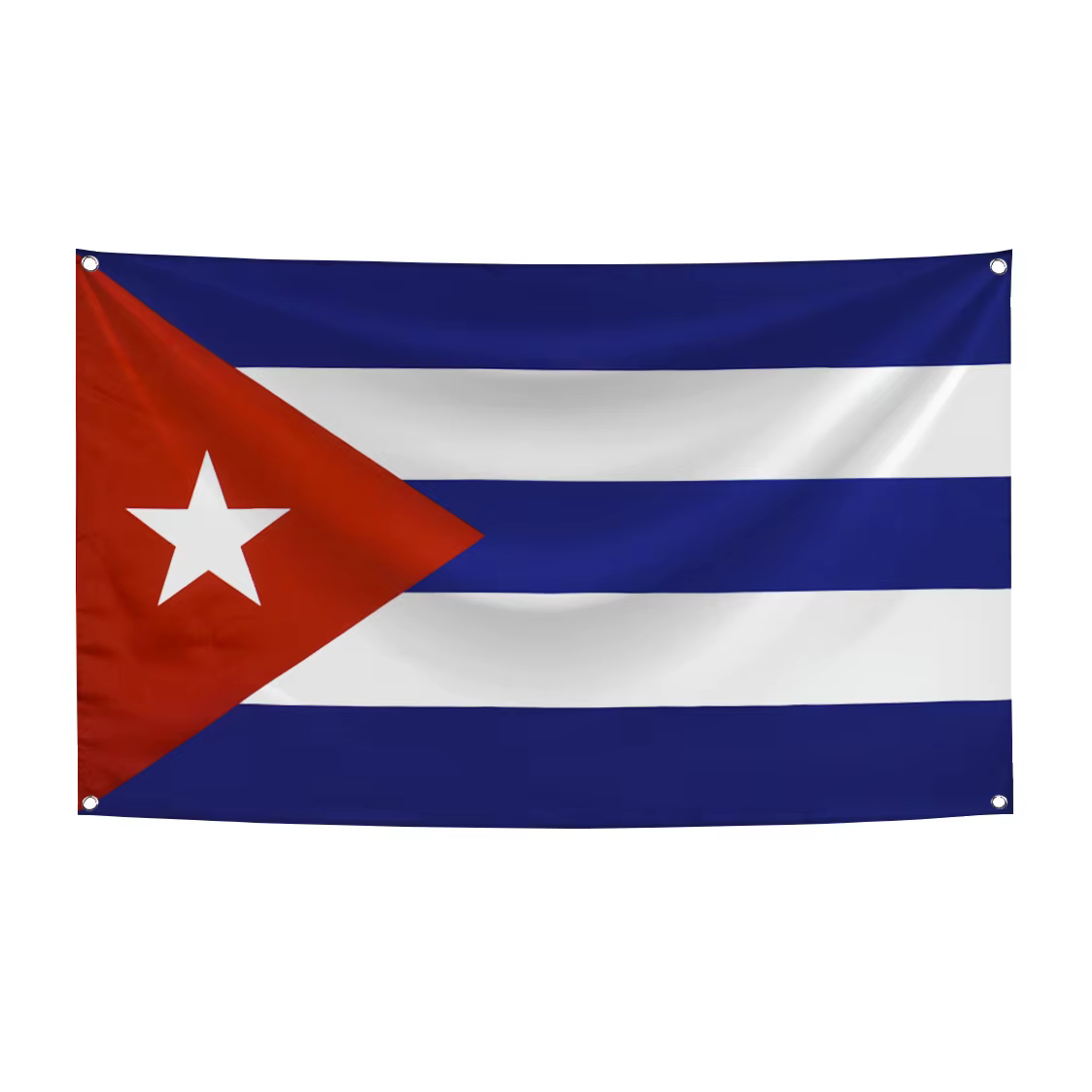 Bandera de Cuba para exterior, tapiz de poliéster estampado