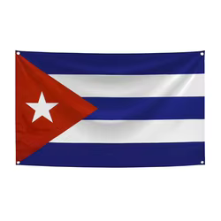 Bandera de Cuba para exterior, tapiz de poliéster estampado