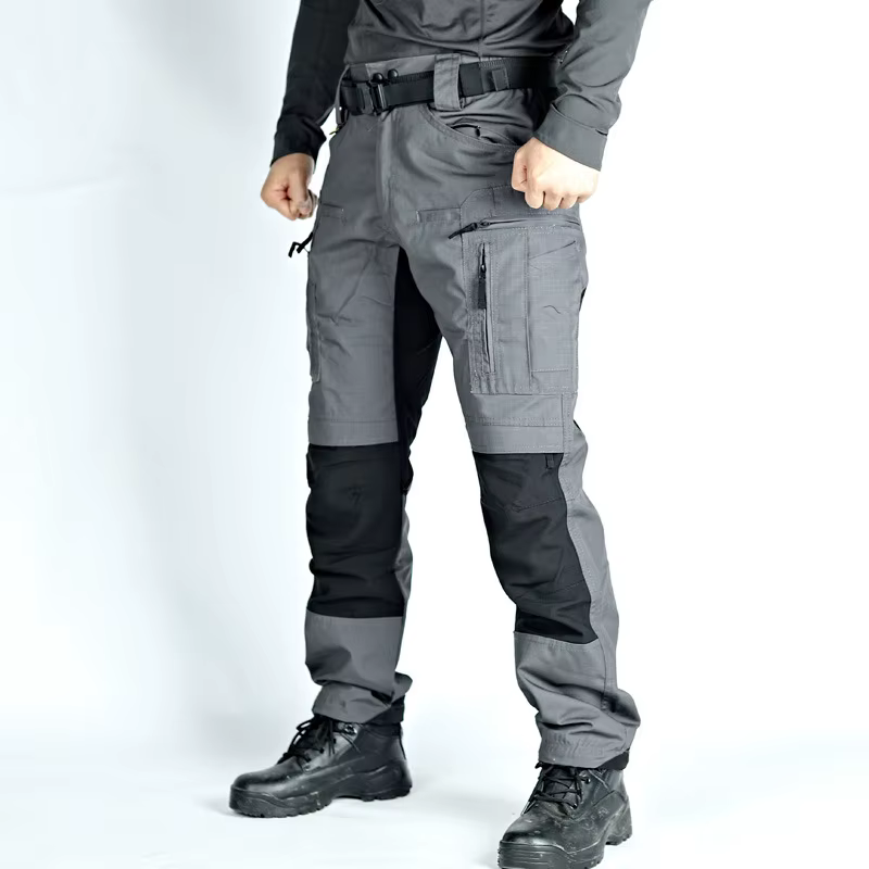 Pantalones Cargo Tácticos Impermeables – Multi Bolsillo Hombre Caqui - imagen 2
