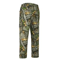 Pantalones softshell térmicos camuflaje biónico para caza y pesca
