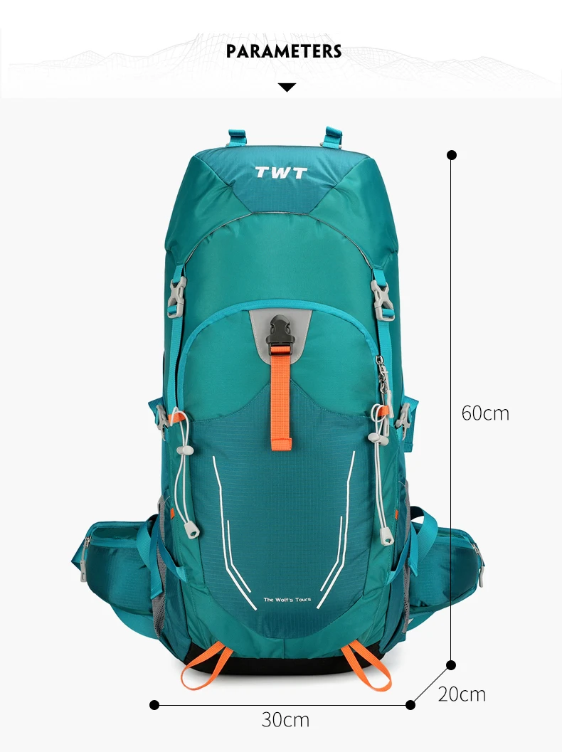 Mochila de escalada scione en color azul