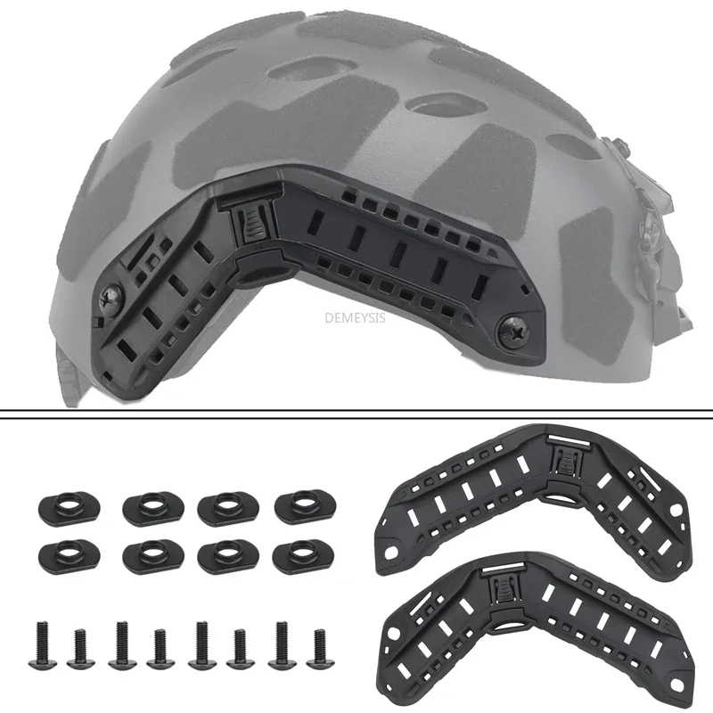 Adaptador de riel lateral para casco táctico Paintball SF – MOLLE