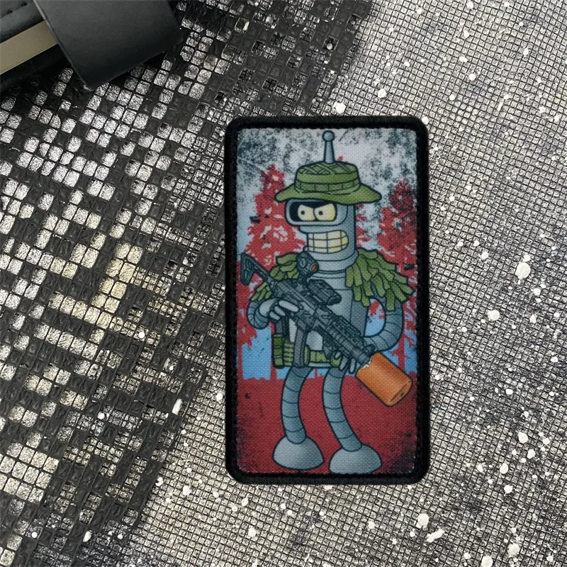 Sturmovik y Lunapark: parche táctico estampado para ropa y mochila - imagen 5
