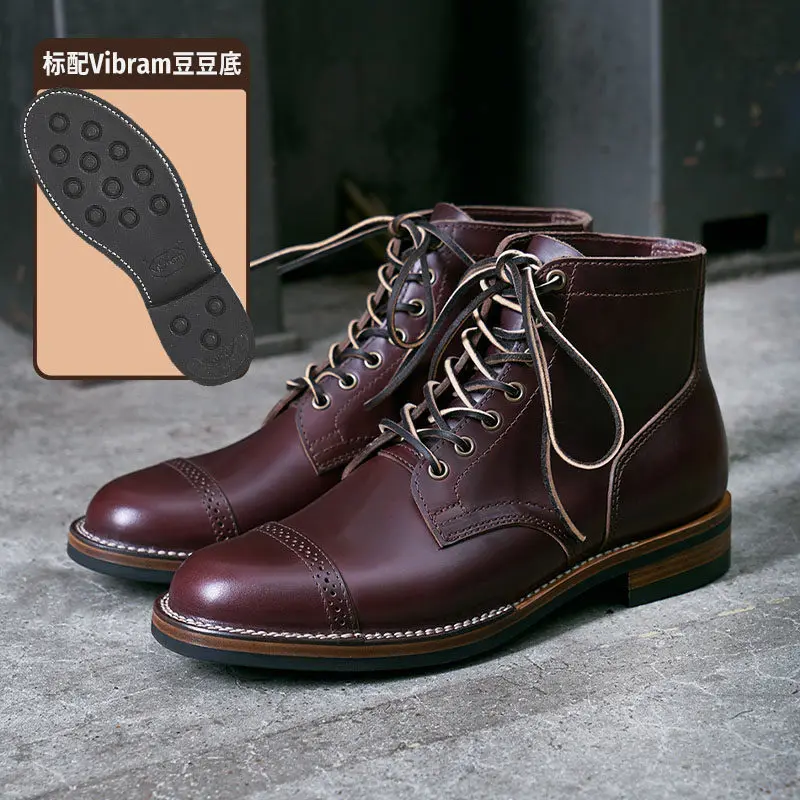 KOWM Botas de senderismo impermeables piel de vaca Goodyear - imagen 2