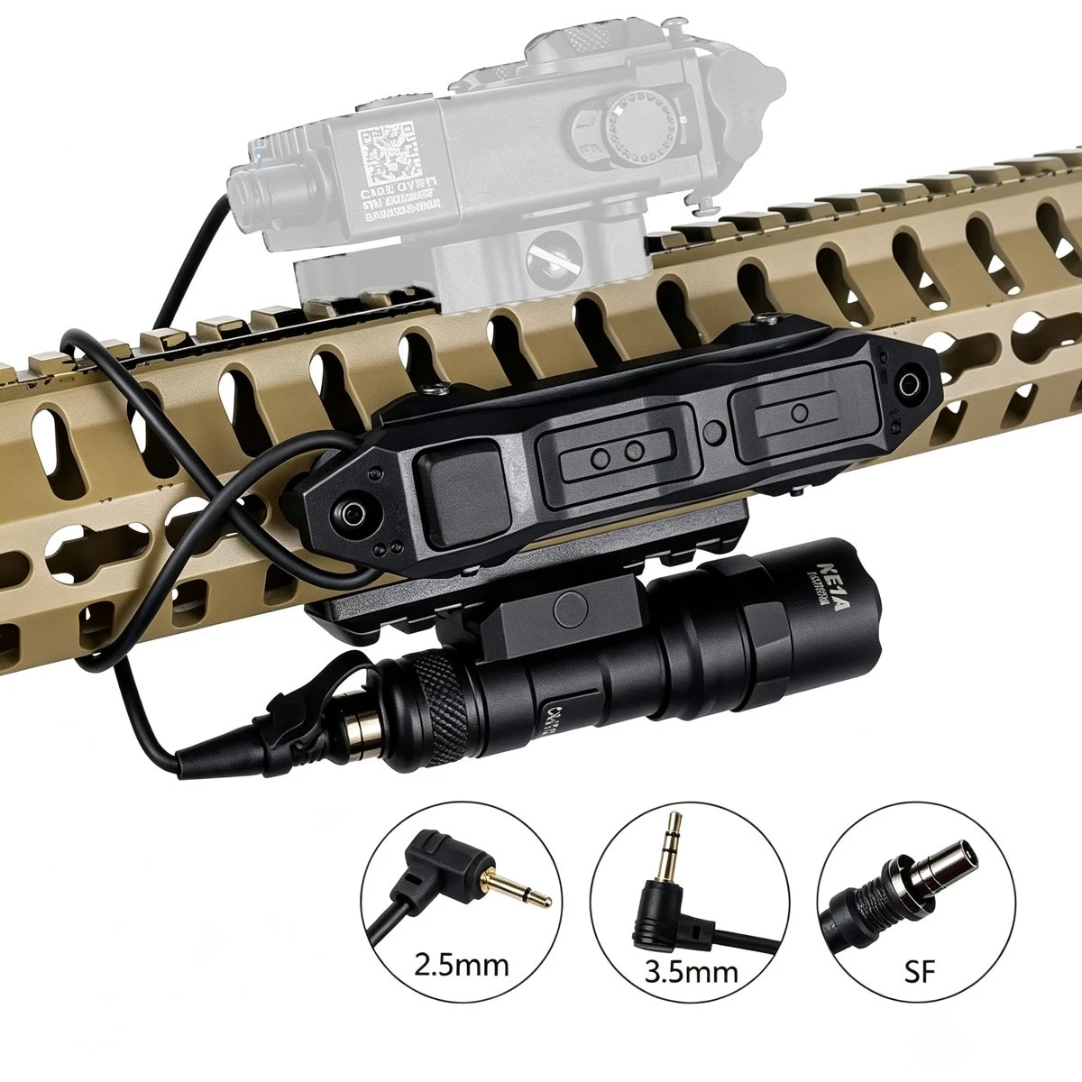 SureFire M300/M600, linterna táctica para rifle con interruptor remoto - imagen 3