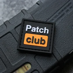 Parche PVC club militar - mini con gancho y bucle para mochila
