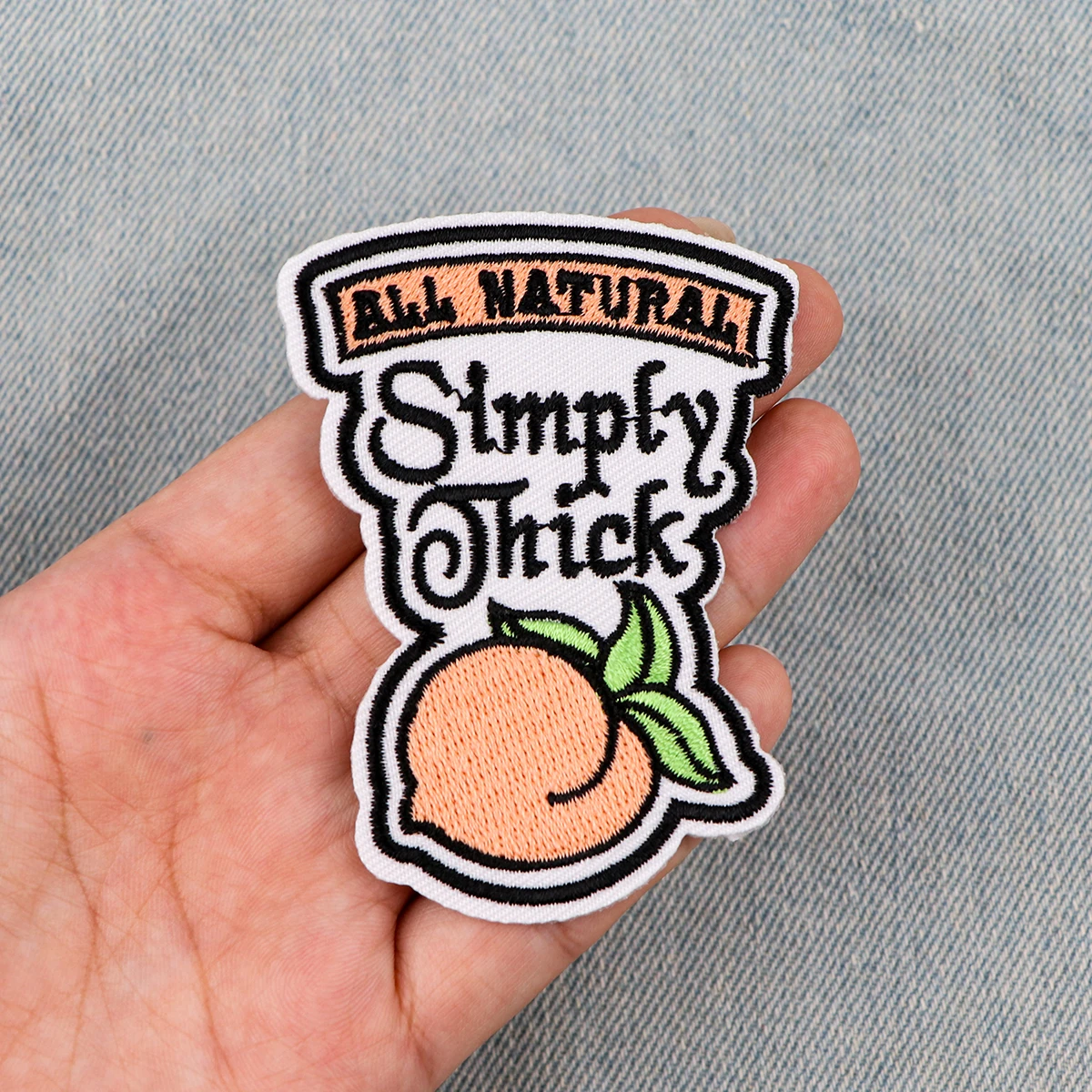 Parches bordados frutales para chaqueta vaquera - DIY