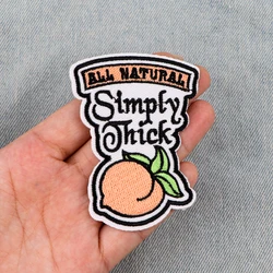 Parches bordados frutales para chaqueta vaquera - DIY