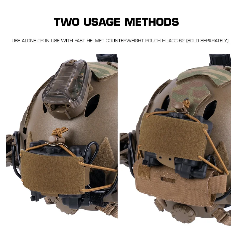 Portabaterías Táctico NVG con Montaje Rápido para Casco – Estuche Protector - imagen 2