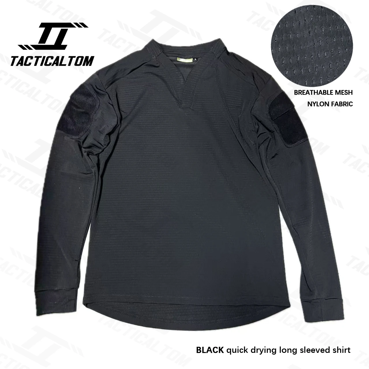 Tom vs Camiseta táctica manga larga de secado rápido cuello en V