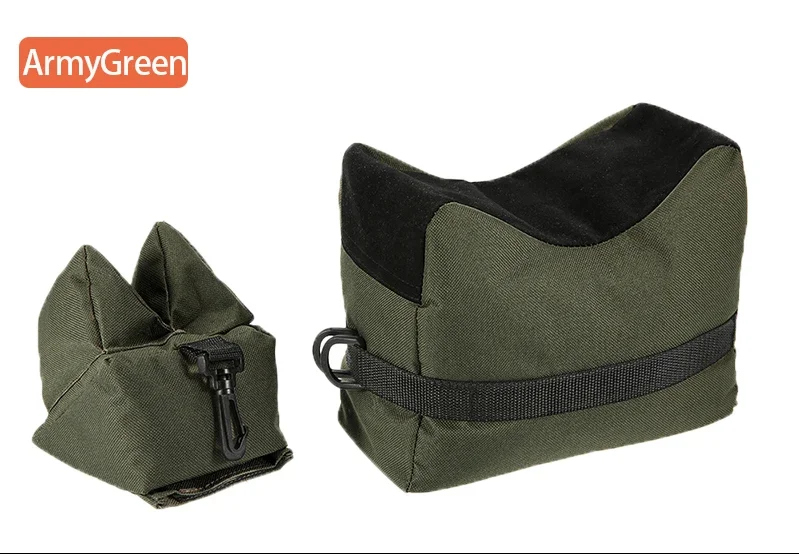 Bolsa de tiro en posición de uso con rifle