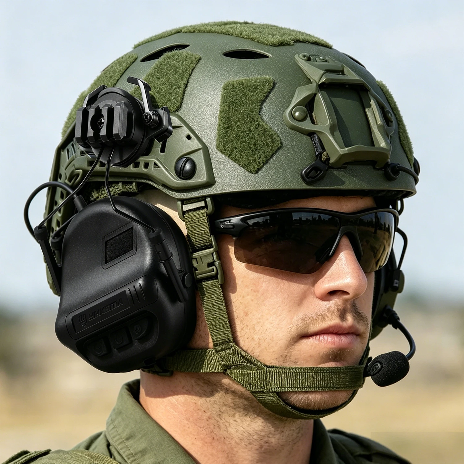 auriculares tácticos YHKEMA E80 uso caza