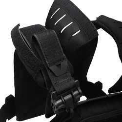 YAKEDA Portaplacas táctico ligero liberación rápida MOLLE negro