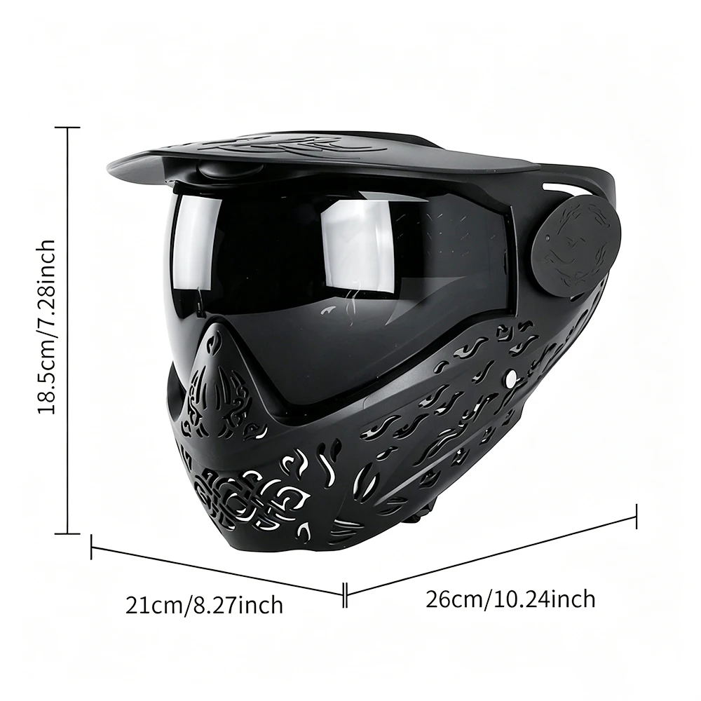 Máscara facial completa antivaho para airsoft y paintball - imagen 5