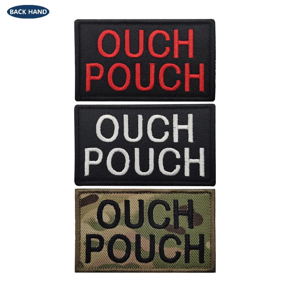 Parche bordado “OUCH POUCH” tipo insignia