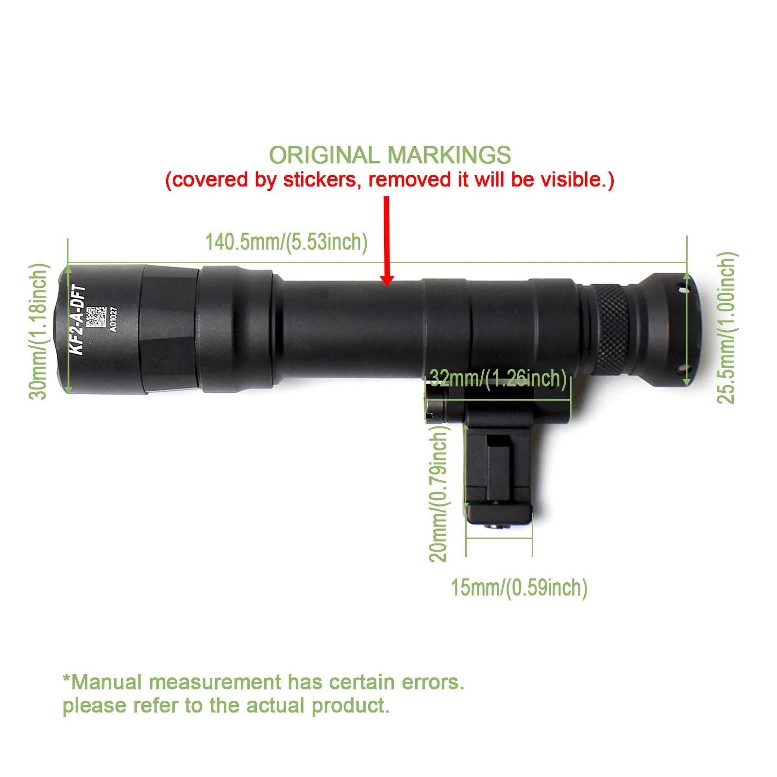 Linterna táctica SOTAC-GEAR M640DFT LED blanca con Picatinny - imagen 4