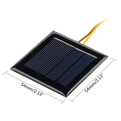 Panel solar fotovoltaico para proyectos, con cables y resina epoxi