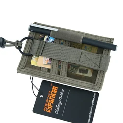 Porta identificaciones táctico con cordón – Organizador tarjetas crédito