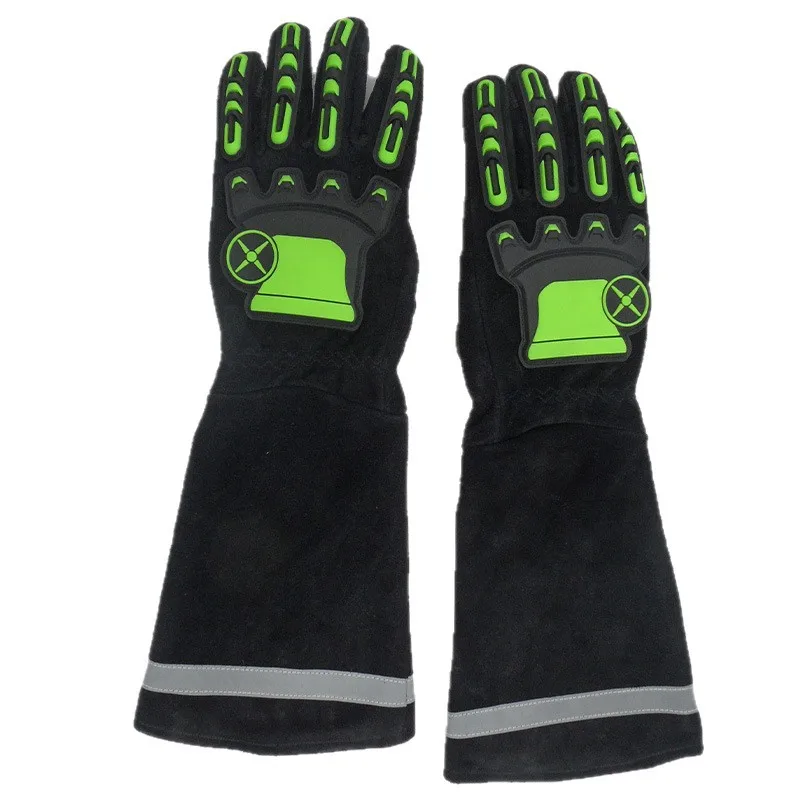 Guantes protección serpientes cuero vacuno resistente pinchazos - imagen 4