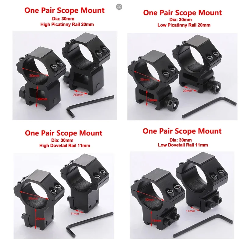 Discovery 1 montura visor rail cola de milano – Bajo perfil para caza - imagen 5