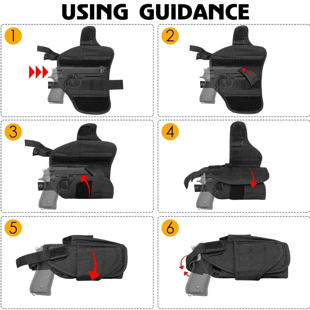 Glock funda táctica de pierna 900D impermeable, arnés ajustable - imagen 5