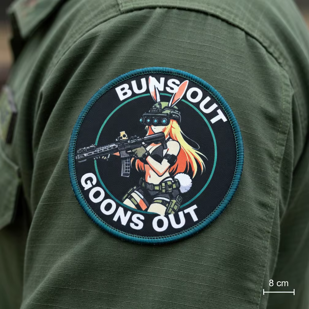 Tactical Bunny Parche táctico con velcro diseño coneja anime - imagen 4