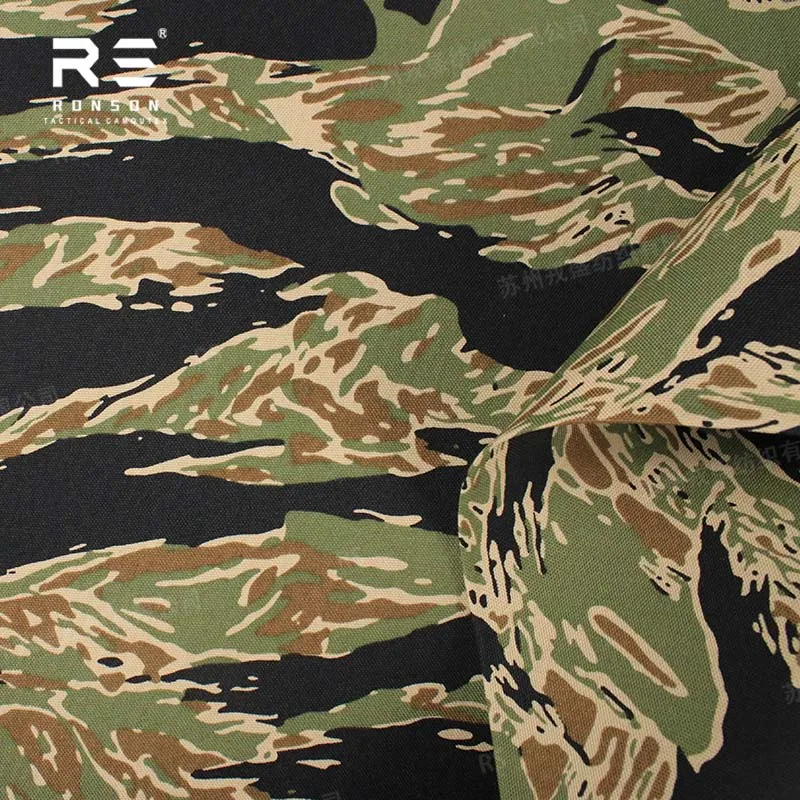 Tela nylon laminado Cordura camuflaje tigre negro MOLLE láser - imagen 4