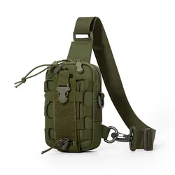 Bolsa de pecho táctica MOLLE con porta botella para senderismo