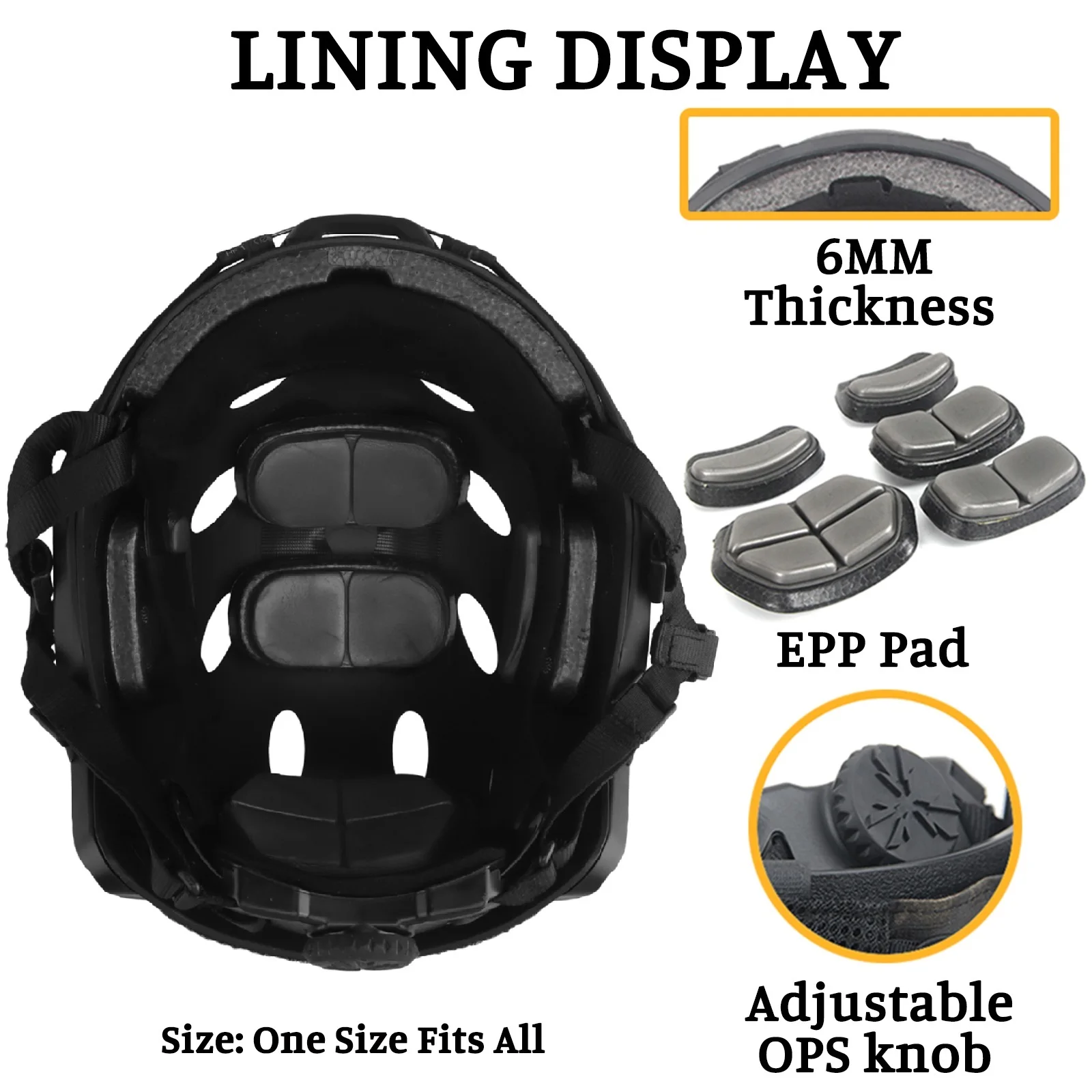 Casco táctico Airsoft con gafas visión nocturna GPNVG18 y linterna - imagen 3