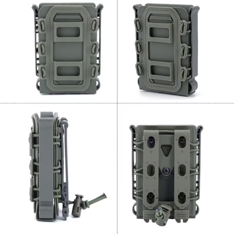 Bolsa Molle de 9mm mostrando su sistema de fijación Molle