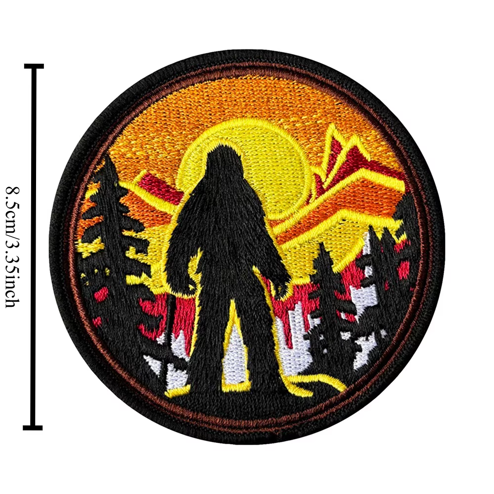Parche táctico Bigfoot bordado con velcro gancho y bucle - imagen 2