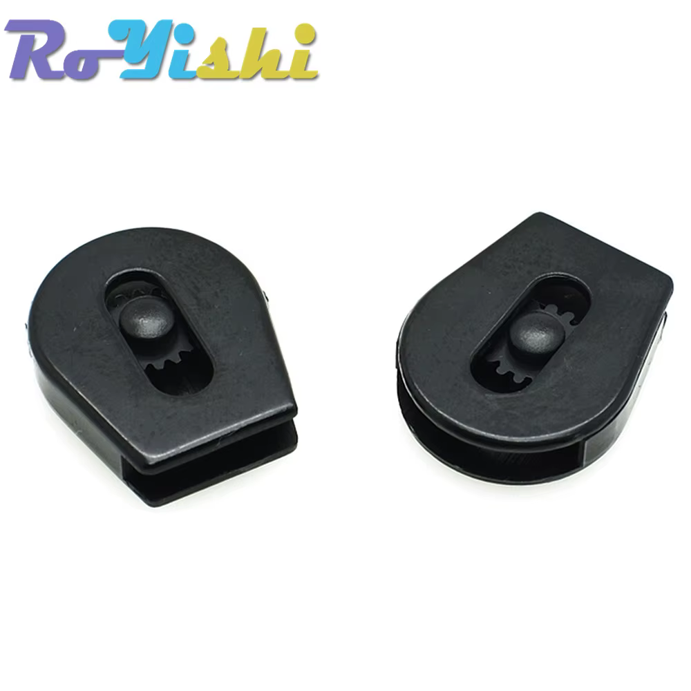 Terminales cordón plástico negro – Ajustadores para material outdoor - imagen 3