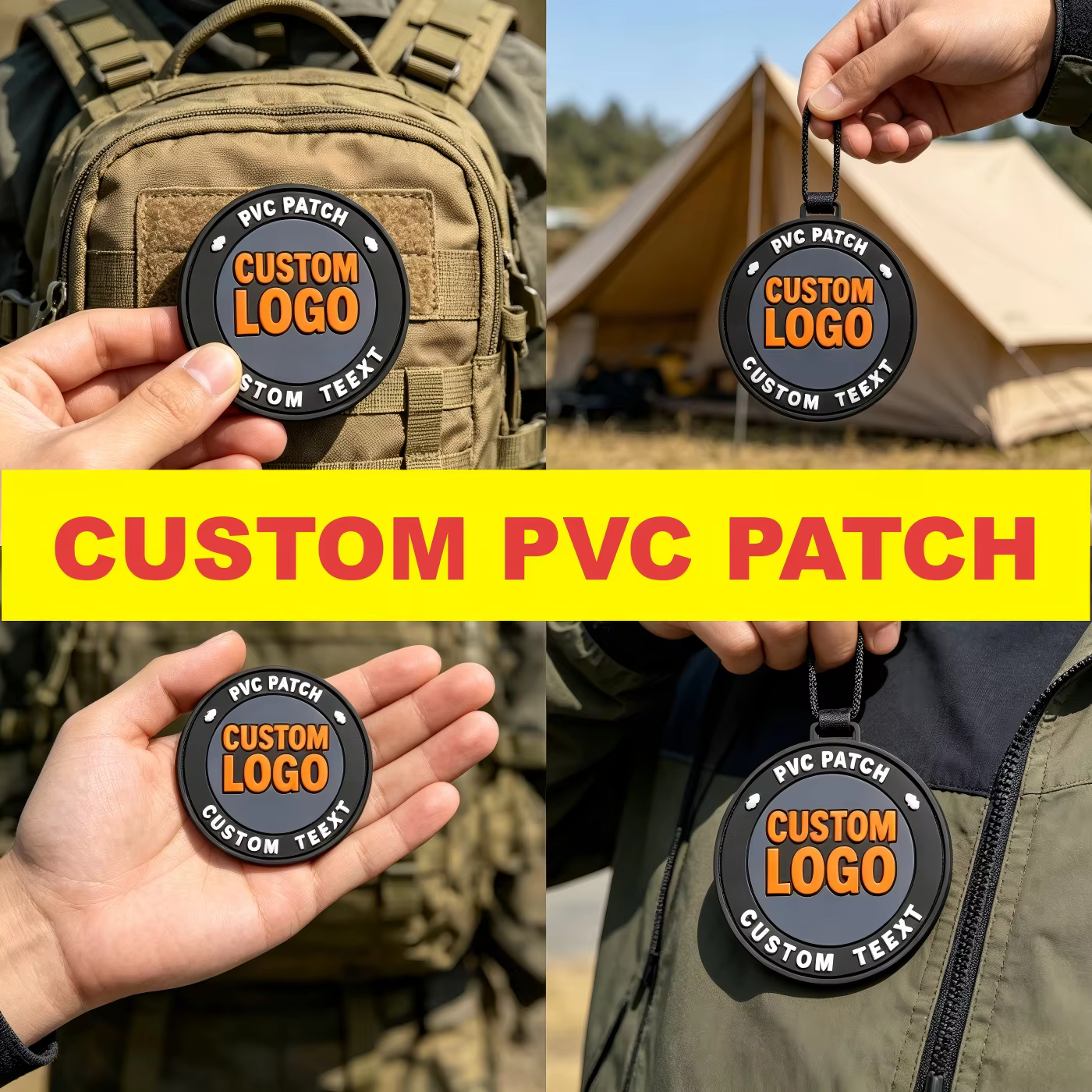 Parche táctico de PVC termoadhesivo 3D con logo personalizado - imagen 5