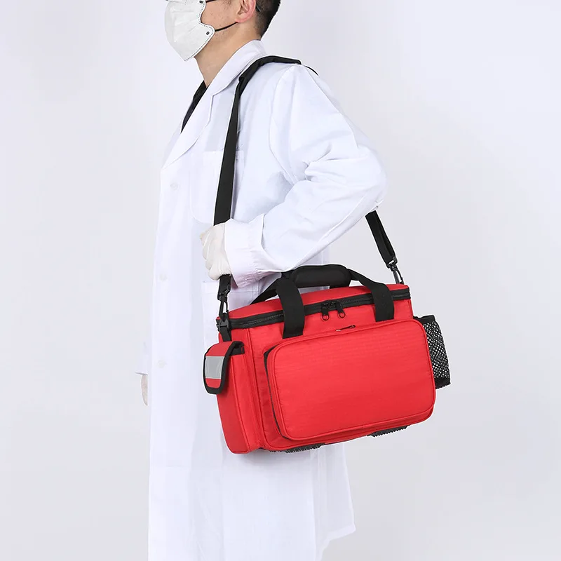 Bolsa organizadora para botiquín de viaje y coche, vacía y portátil