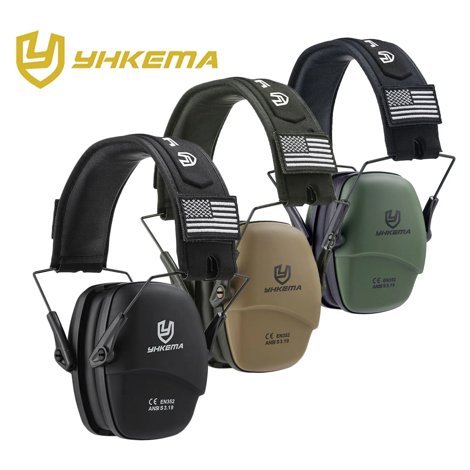 YHKEMA Orejeras electrónicas con cancelación activa para tiro y caza - imagen 2