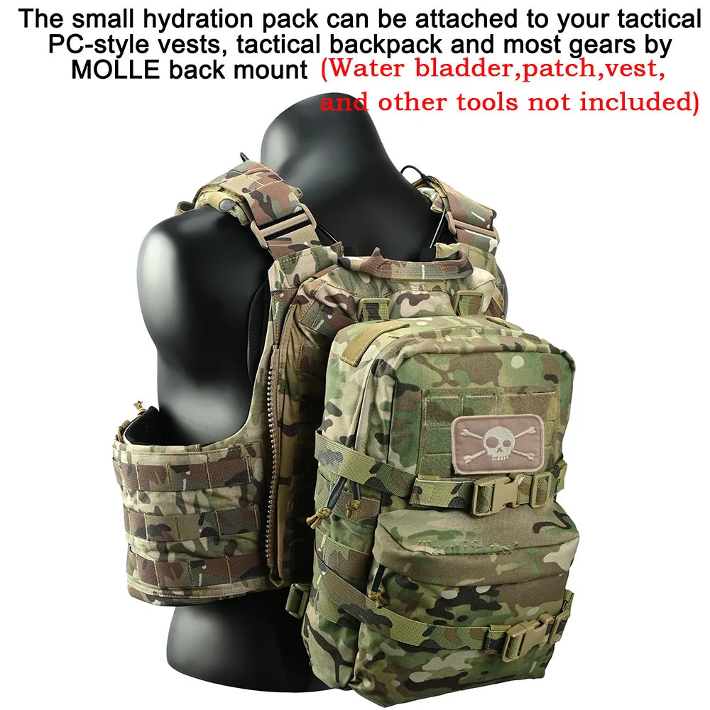 Bolsa hidratación táctica MOLLE ripstop para caza y exterior - imagen 5