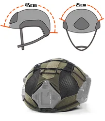 Funda para casco táctico ligera con ajuste seguro y protección